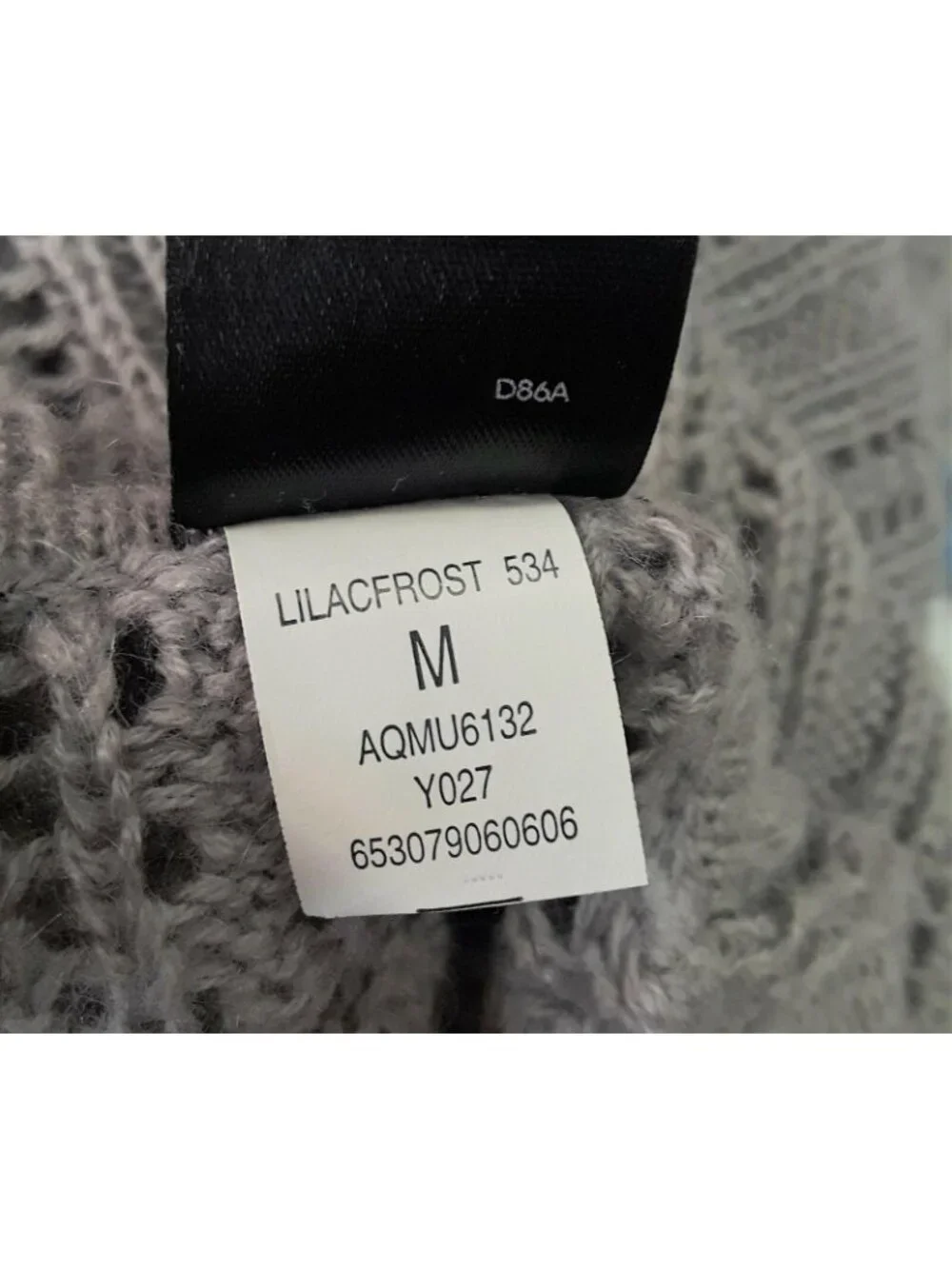 Axcess Gray Cable Knit Cowl Neck Sweater Womens Size Medium Long Sleeve